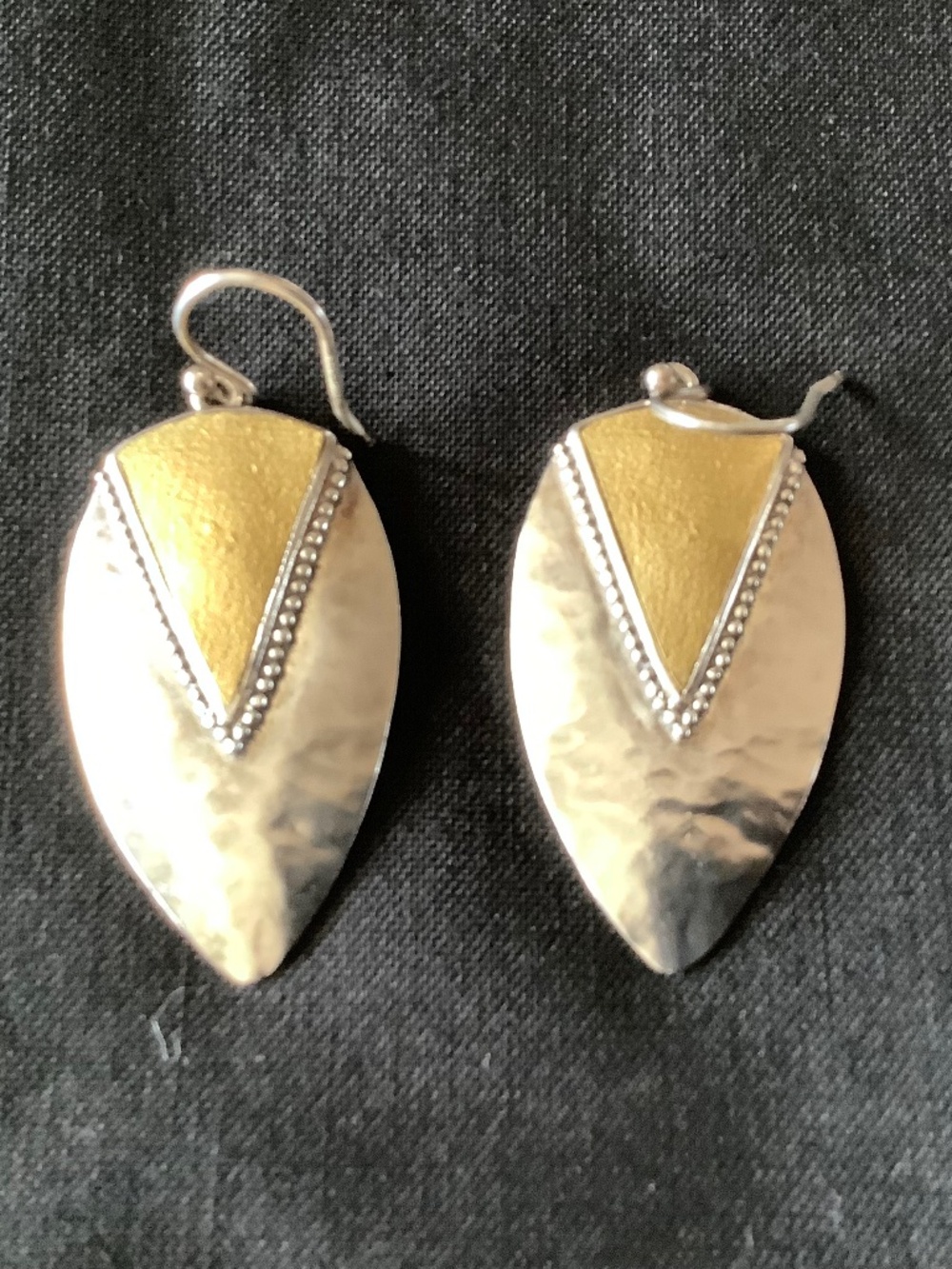 Silpada two tone dangle earrings